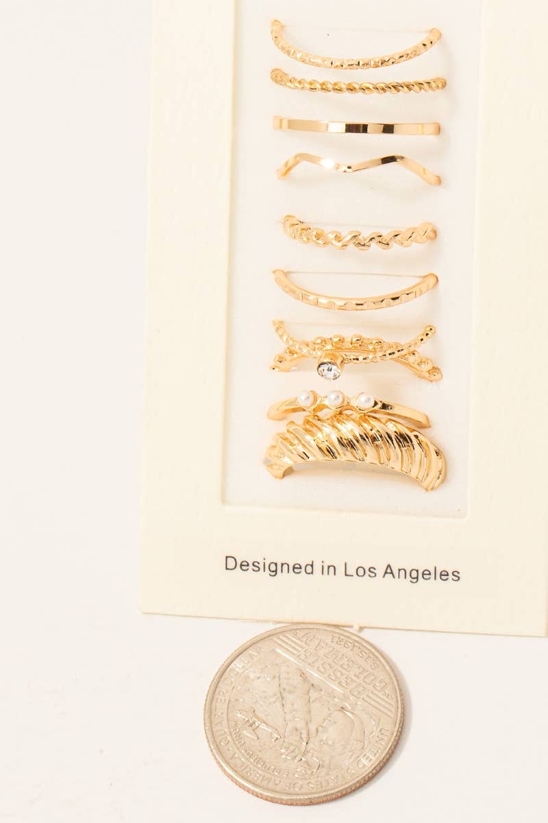 Fame rings - Set of 10