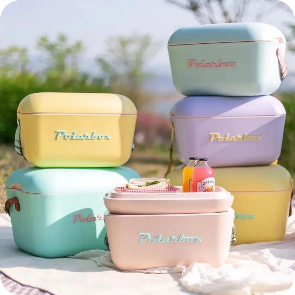 Polarbox - Retro Cooler / kjølebag 12 Liter, Mintgrønn