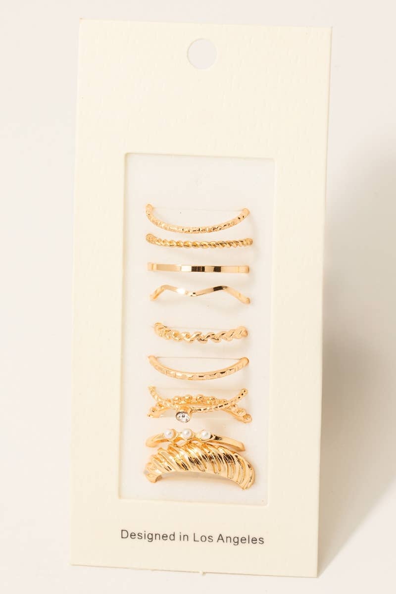 Fame rings - Set of 10