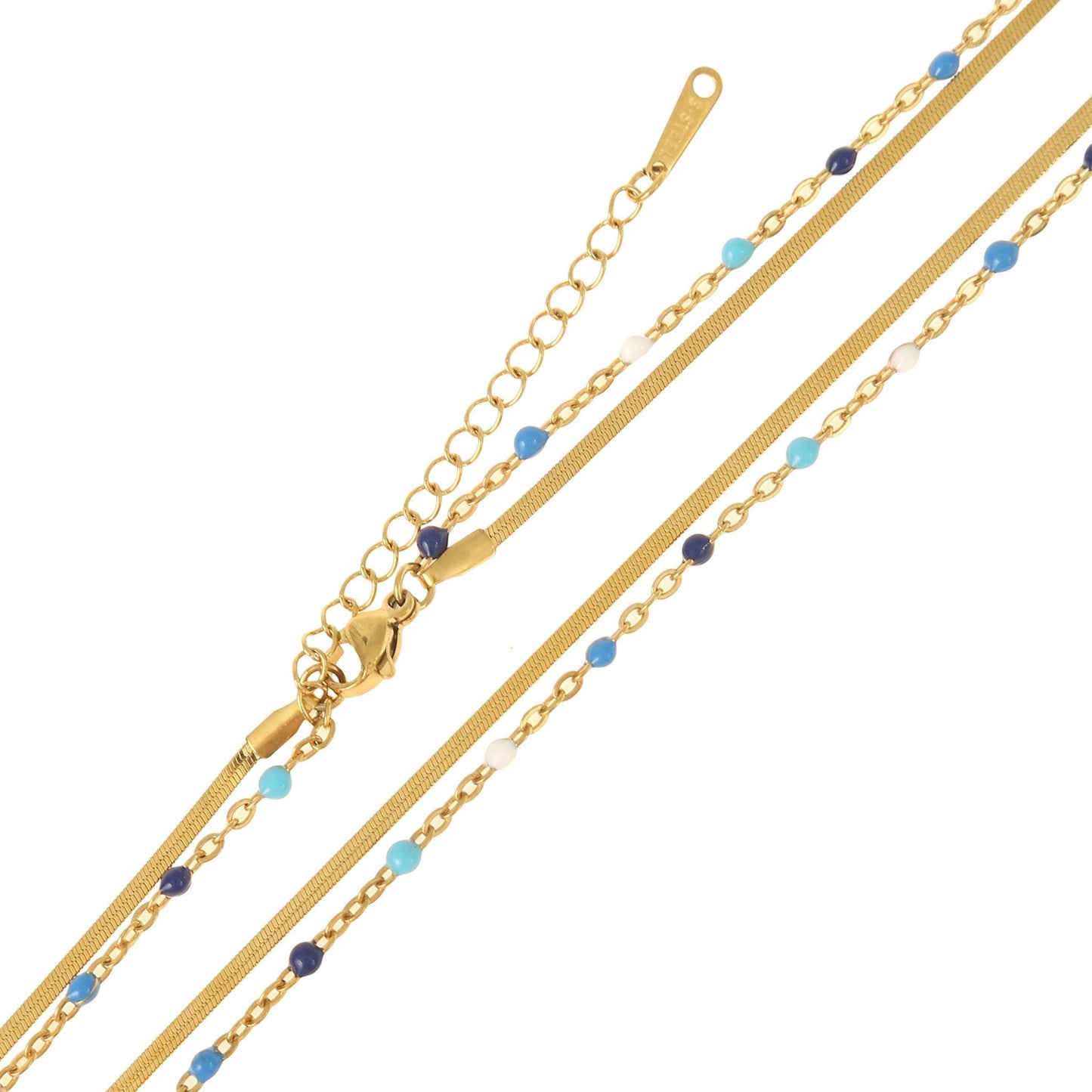 Made By Nami - Layered Necklace Colorful | Gold