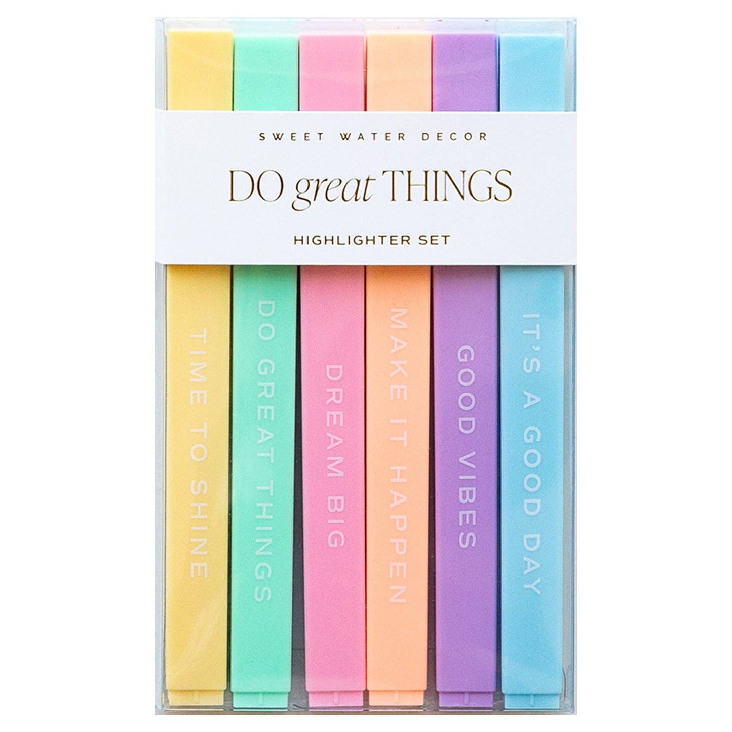 Do Great Things - 6pk Highlighter Sett