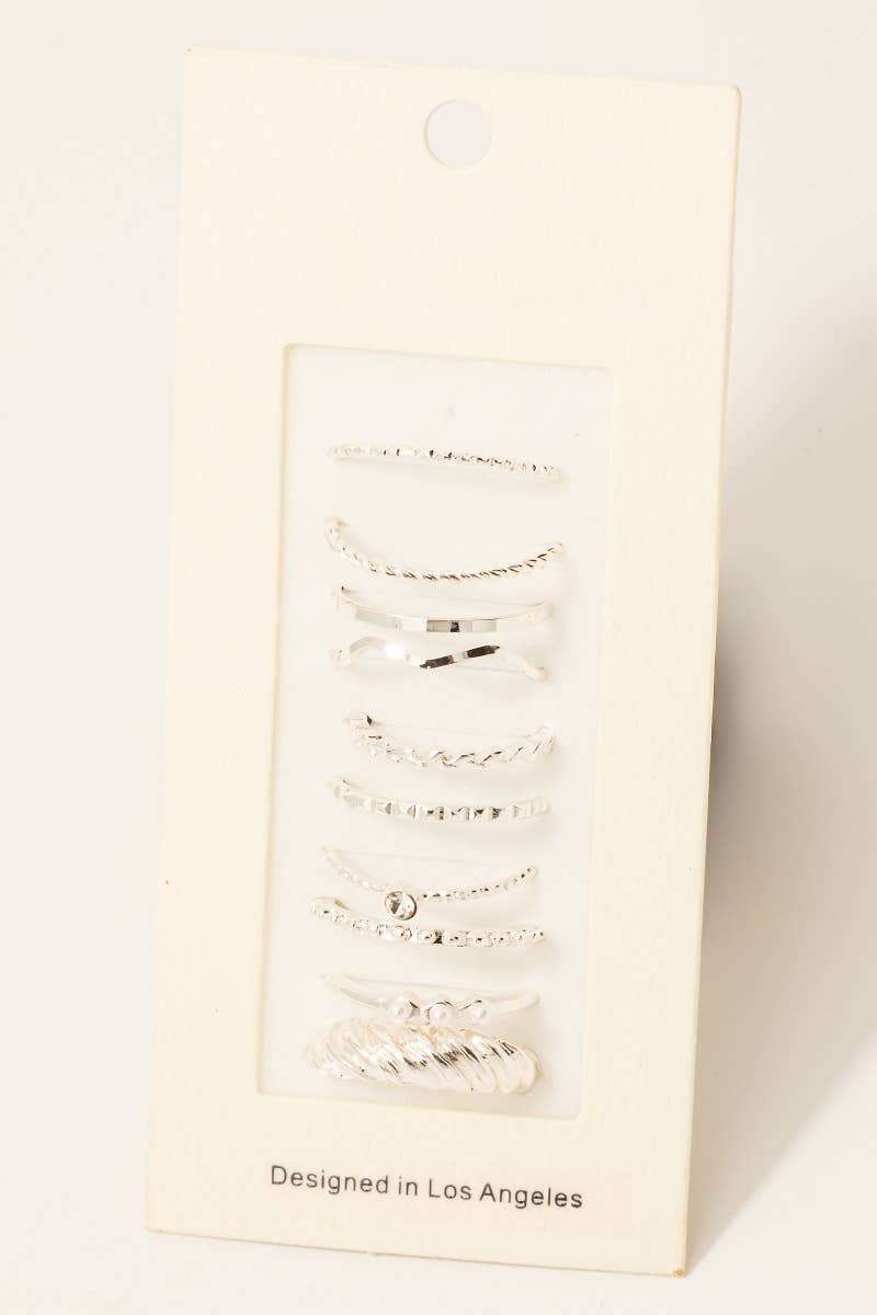 Fame rings - Set of 10