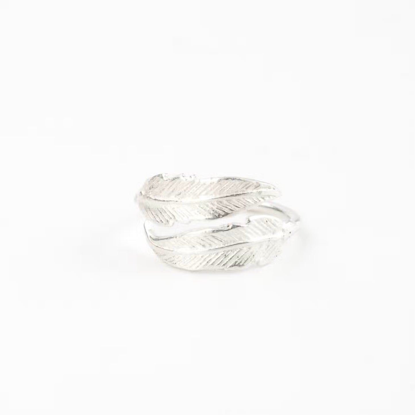 Ring - Bocca Feather, sølvbelagt