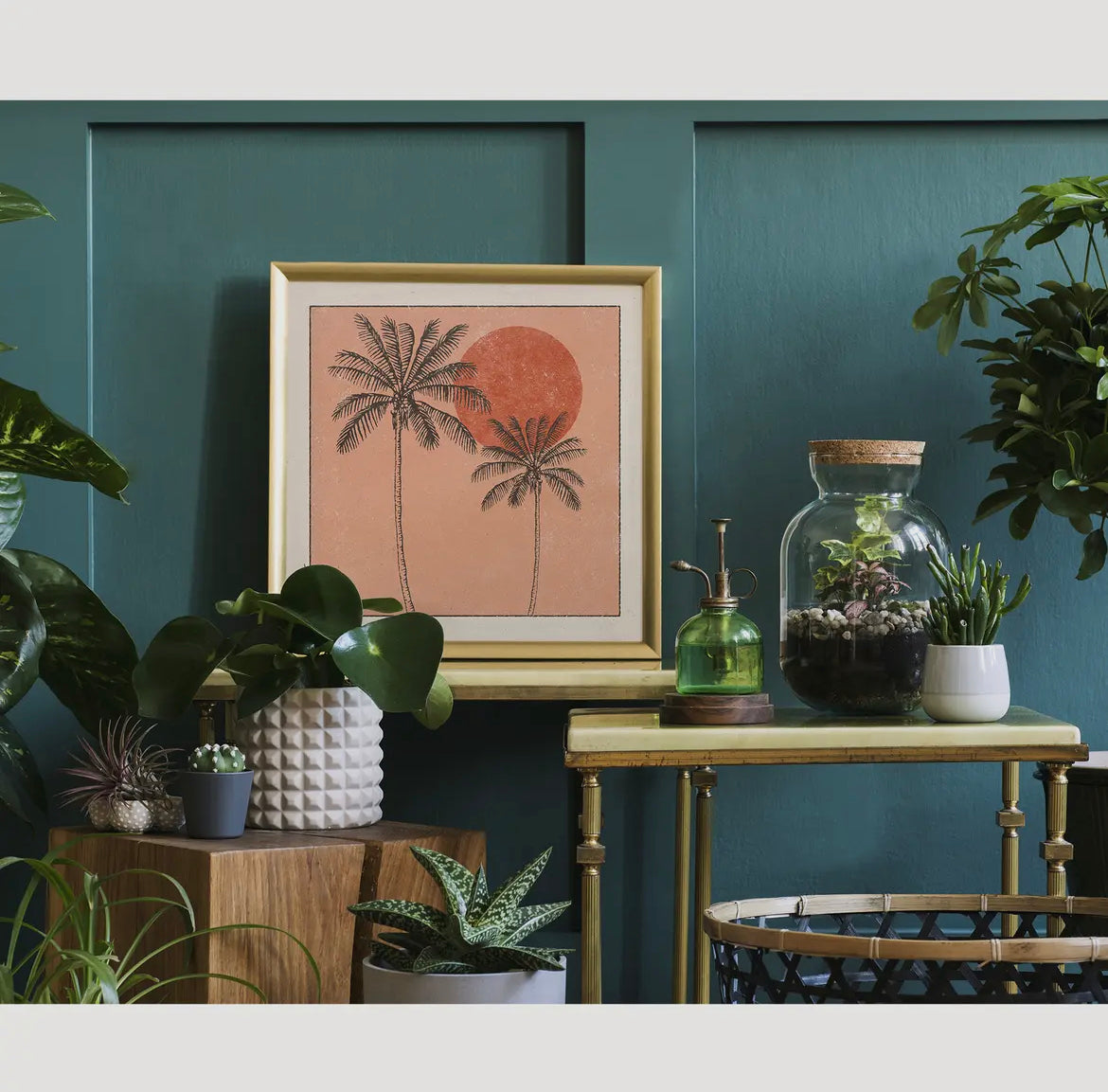 Plakat - Golden Palms Print