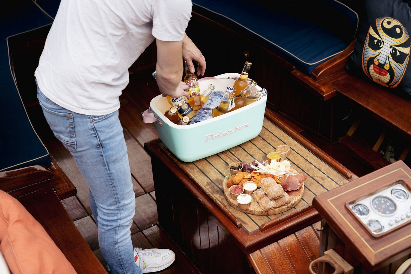 Polarbox - Retro Cooler / kjølebag 20 Liter, mintgrønn