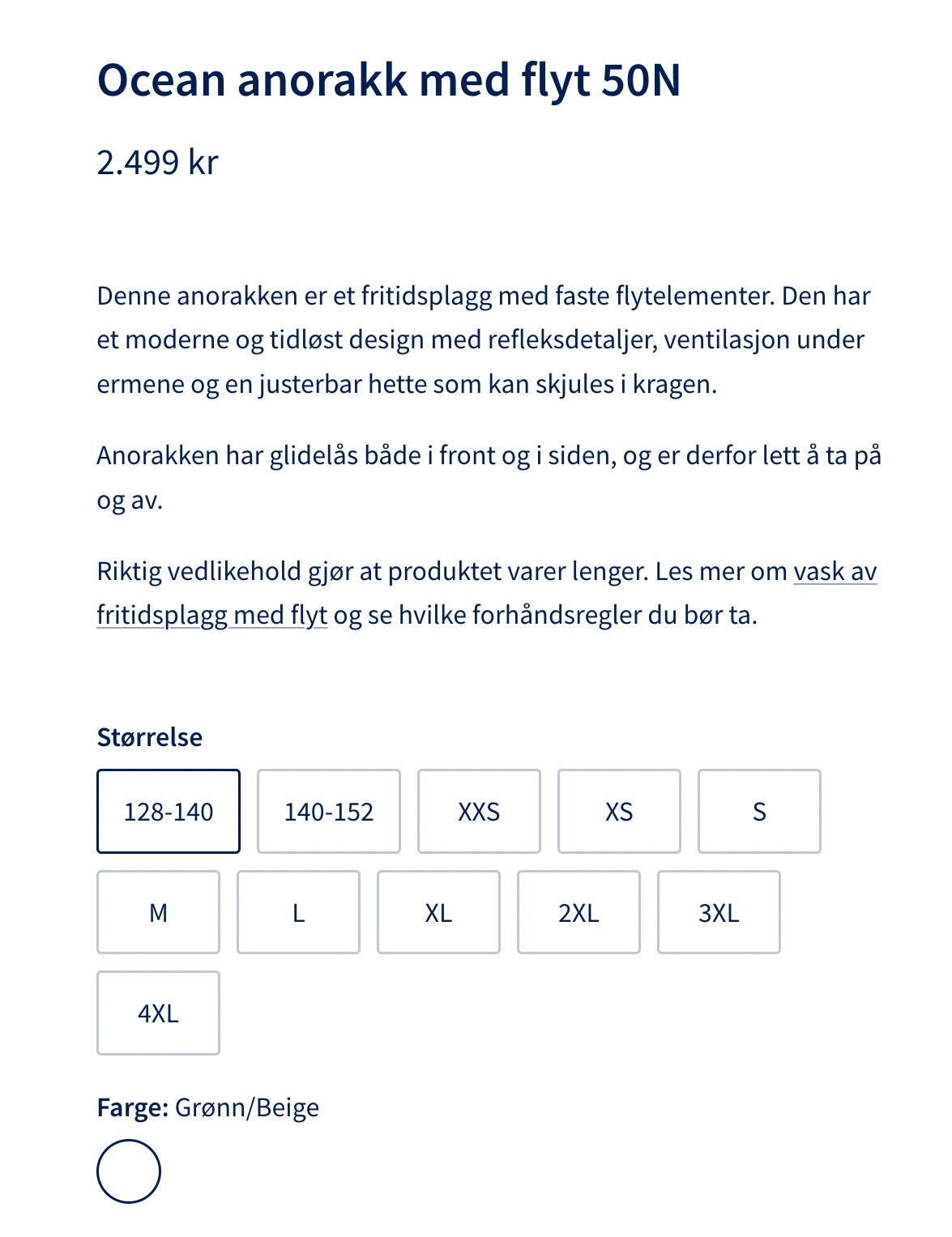 Regatta Ocean anorakk med flyt 50N