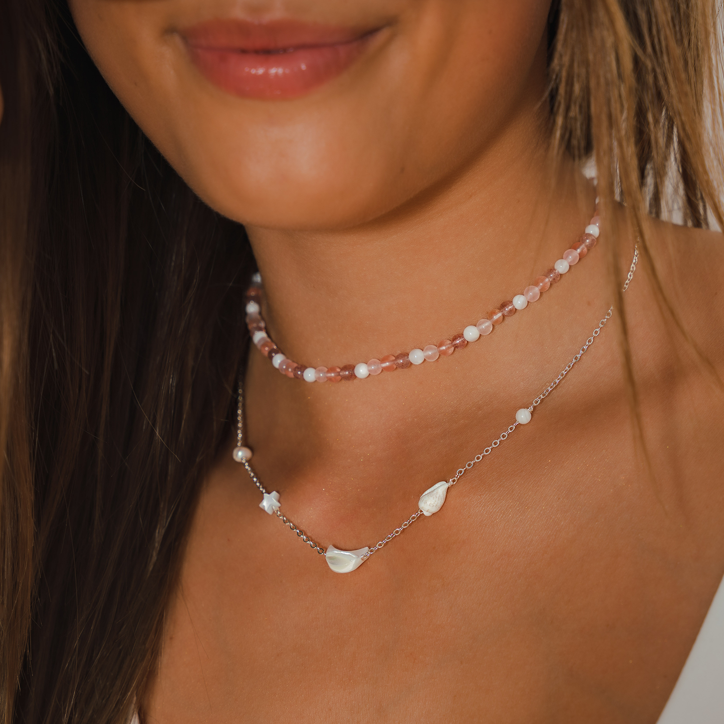 Smykke - Swimming in Starlight Silver Necklace
