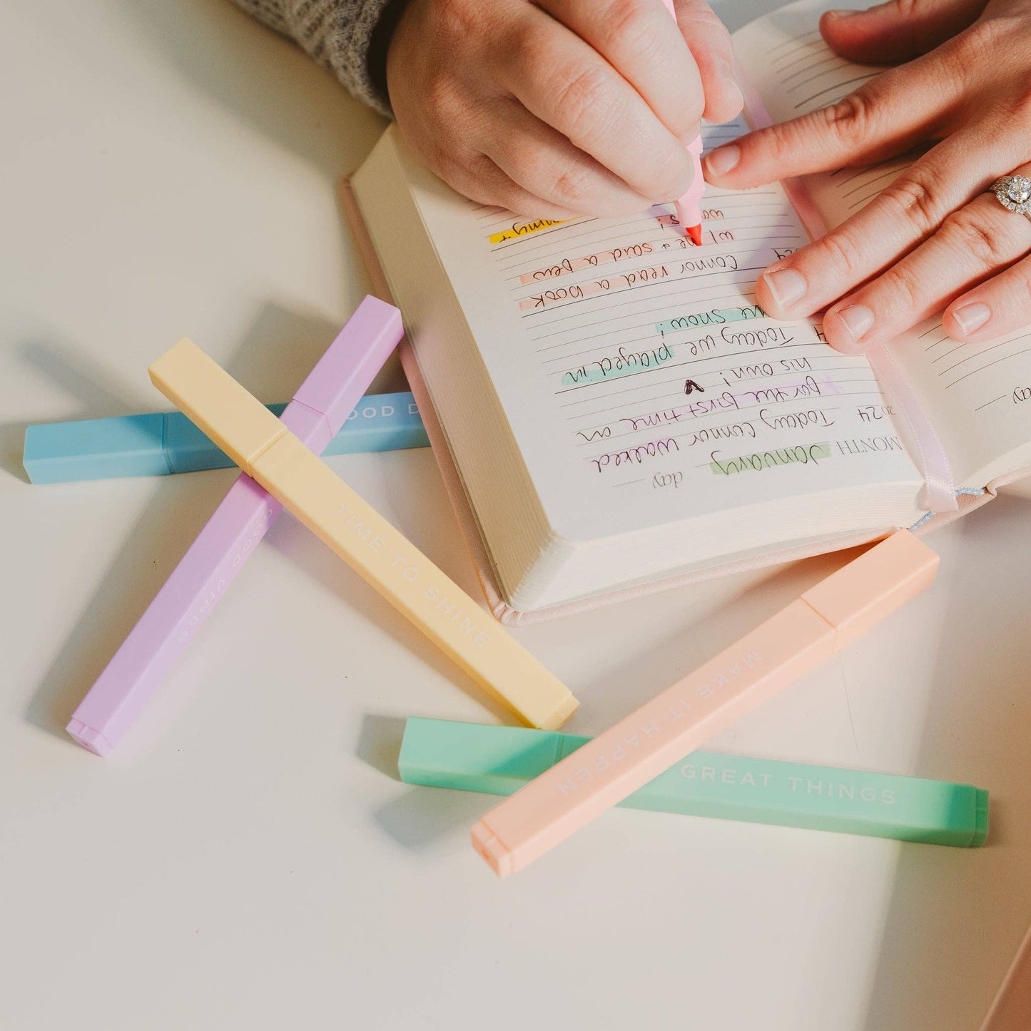 Do Great Things - 6pk Highlighter Sett
