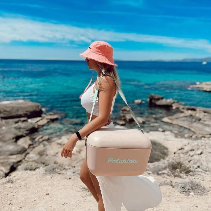 Polarbox - Retro Cooler / kjølebag 20 Liter, Lyserosa