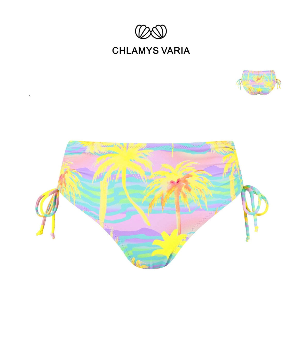 MrMiss - High Waist Bikinitruse, farget mønster