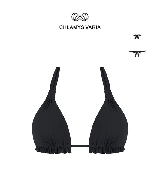 MrMiss - Trekant-topp bikini, svart