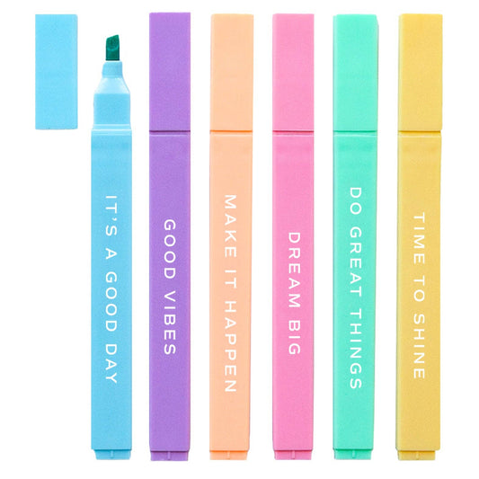 Do Great Things - 6pk Highlighter Sett