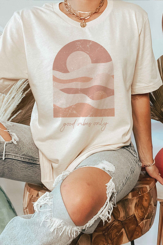 T-skjorte - Sun & Waves - Good Vibes Only