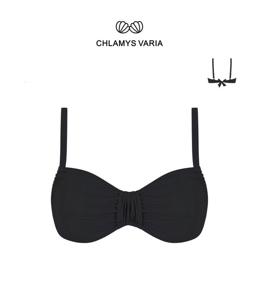 MrMiss - Overdel bikini (upolstret), svart