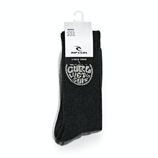 Rip Curl Wetty Crew 3pk Socks