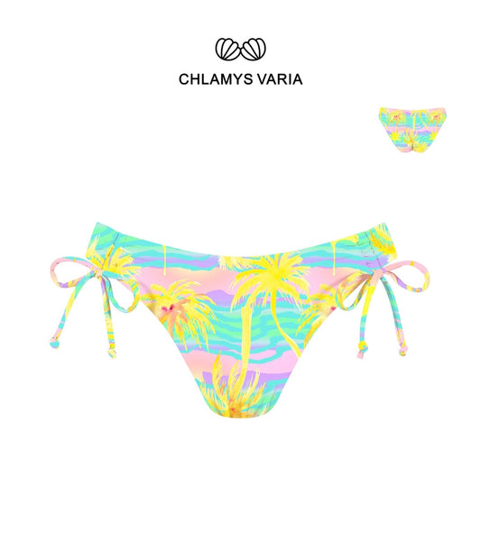 MrMiss - Mid Waist Bikinitruse, farget mønster