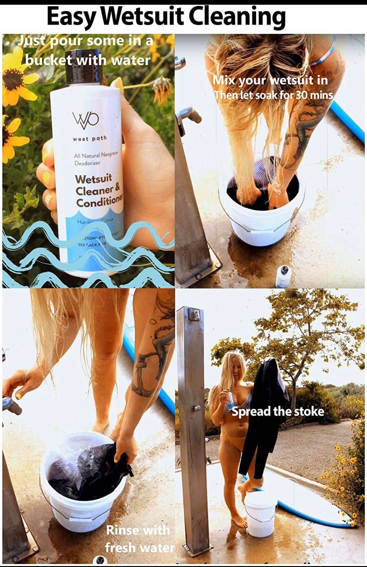 Wetsuit shampoo - 100% natural (2.4 dl)