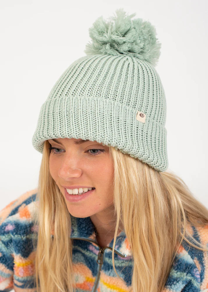 Rip Curl Crusher Pom-Pom Hat - Mint Green