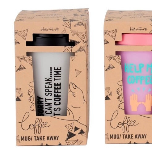 Take-away kopp med lokk, 350 ml