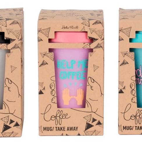 Take-away kopp med lokk, 350 ml