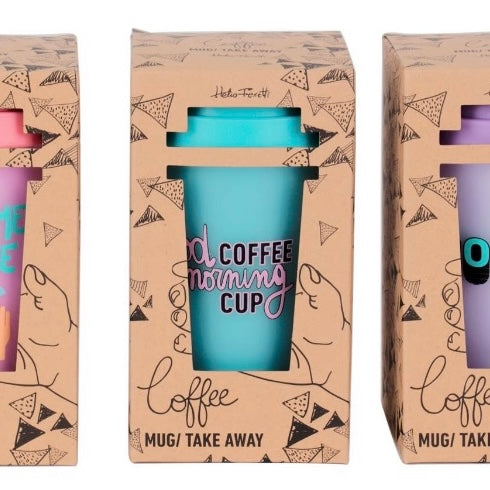 Take-away kopp med lokk, 350 ml