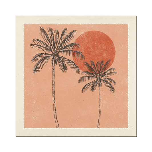 Plakat - Golden Palms Print