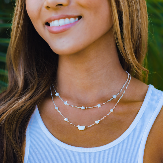 Jewelry - Swimming in Starlight Silver Necklace