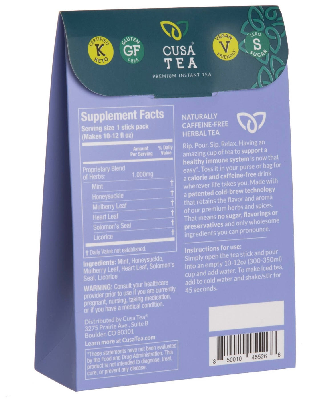 Te - Cusa Tea - Porsjonste