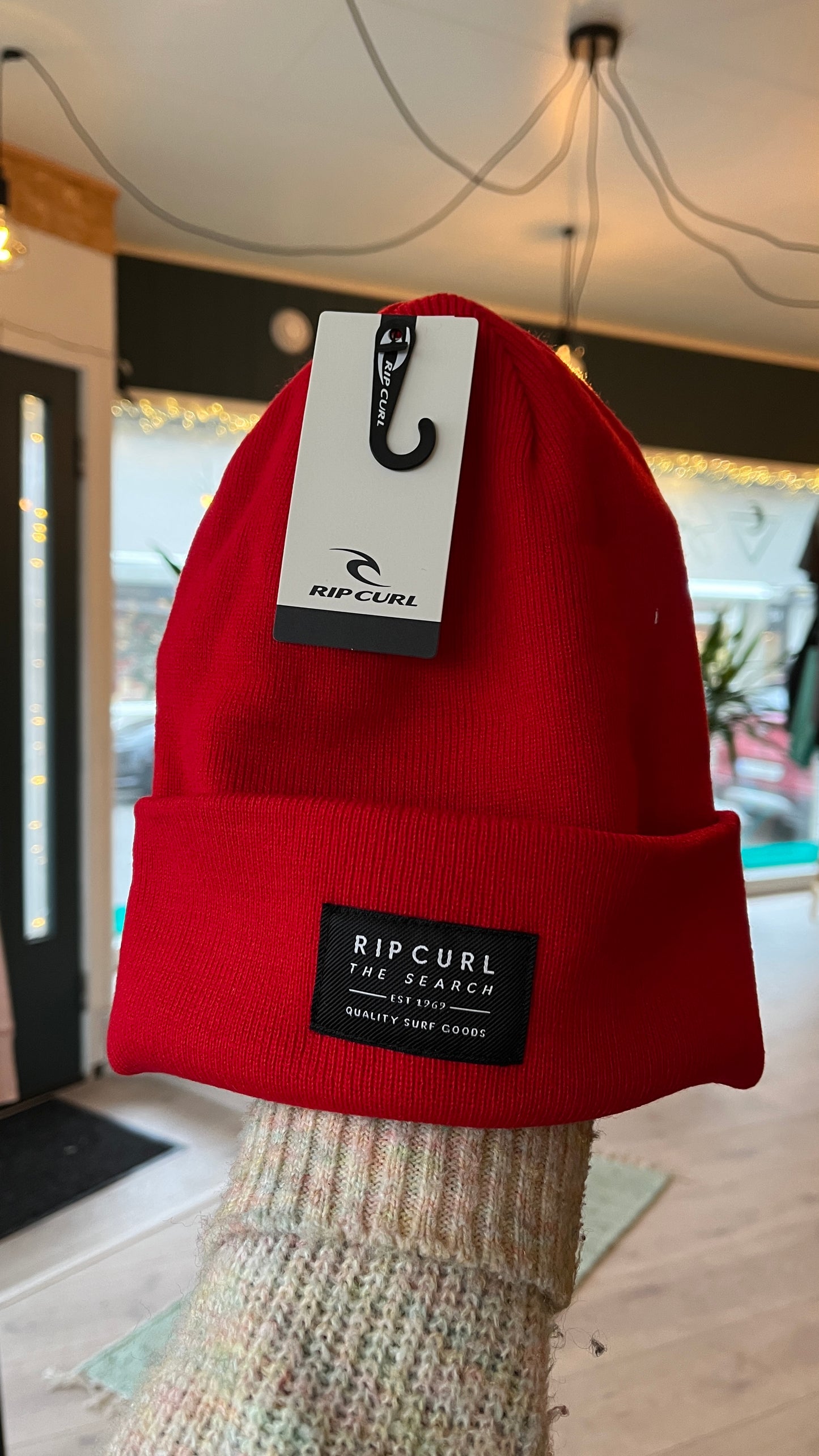 Rip Curl Crusher Tall Beanie - Rød