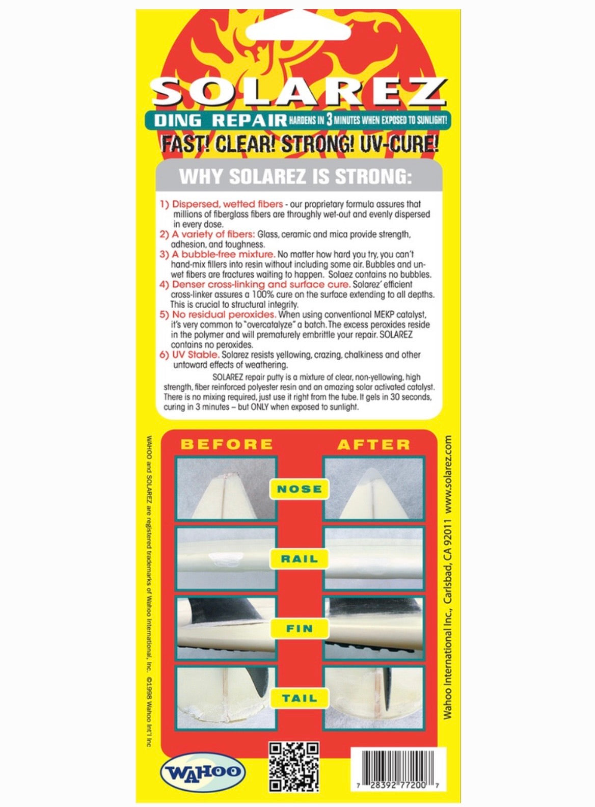Solarez - Ding Repair UV Polyester 2Oz tube fiberfill 55g