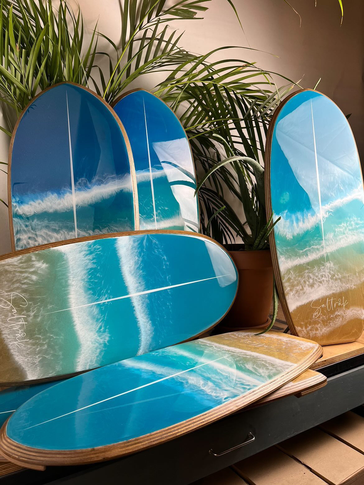 Balansebrett - Glossy Epoxy Ocean