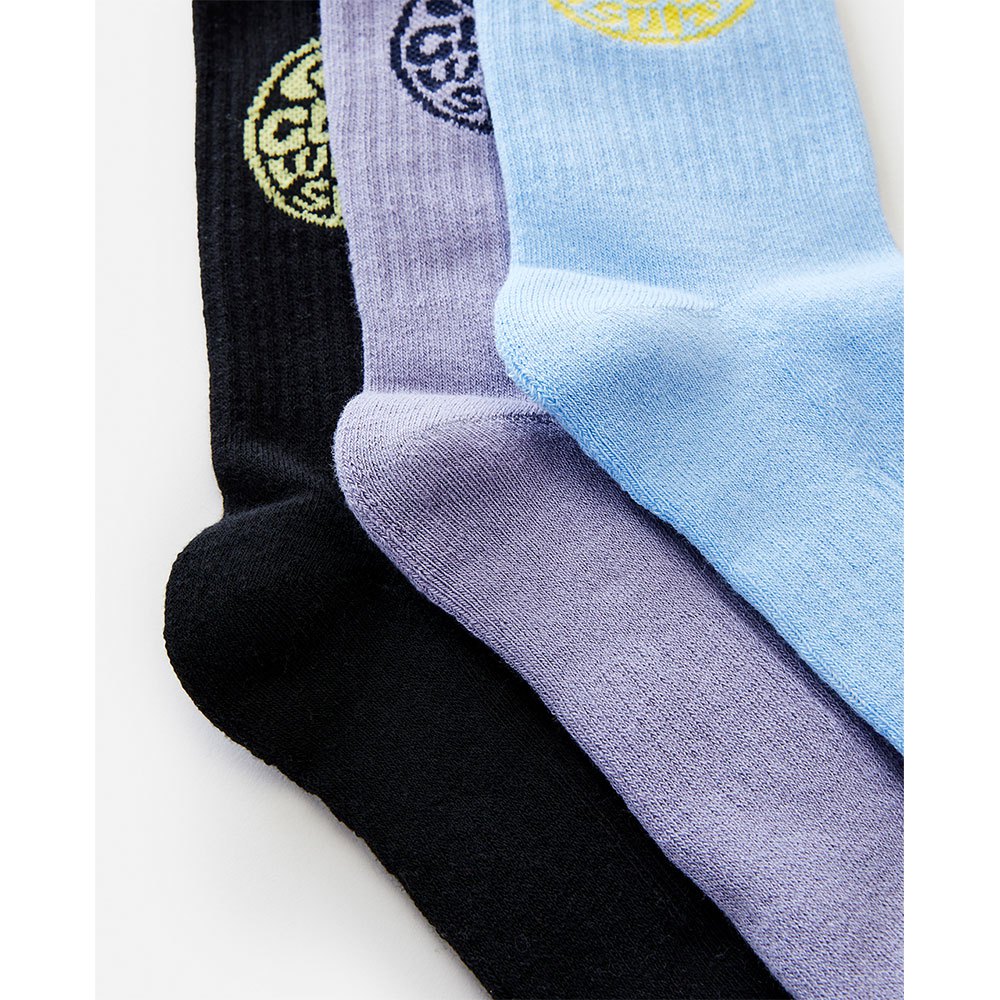 Rip Curl Wetty Crew 3pk Socks