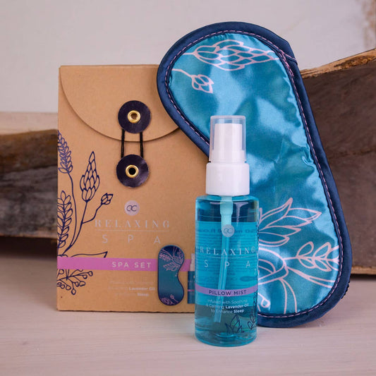 Sovemaske med putespray