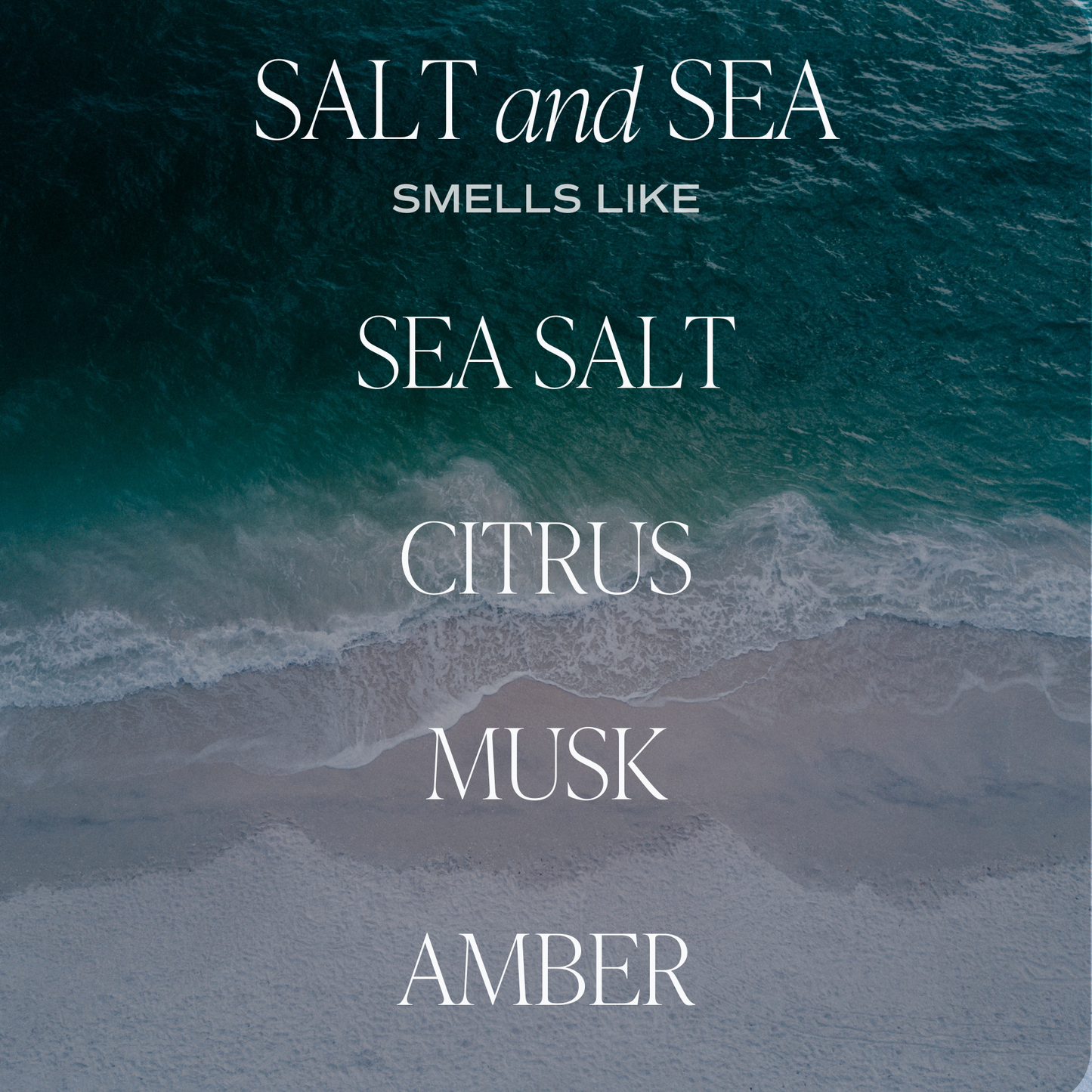 Duftelys - Salt and Sea, 311g soyalys