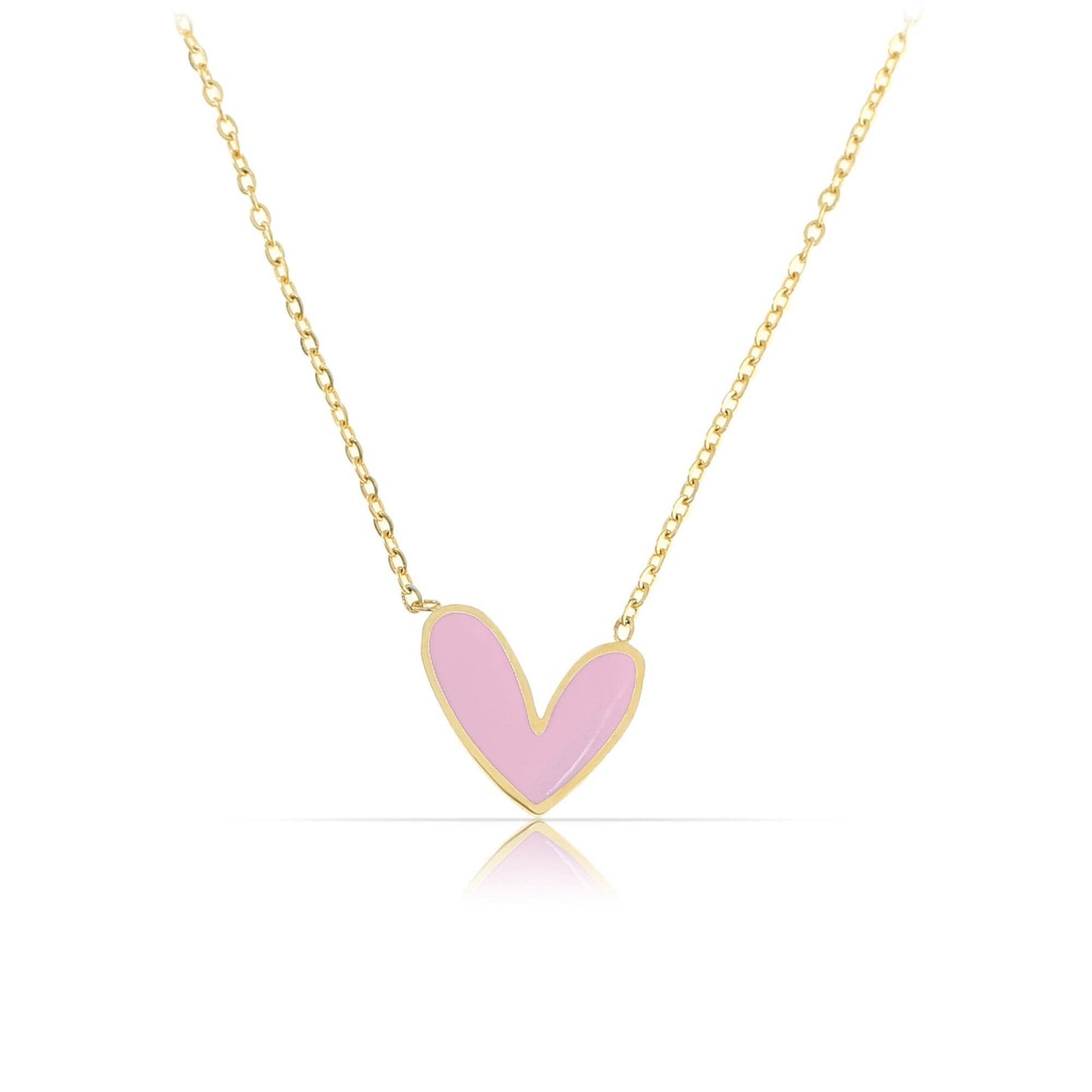 Made By Nami - Necklace with Heart Pendant Pink