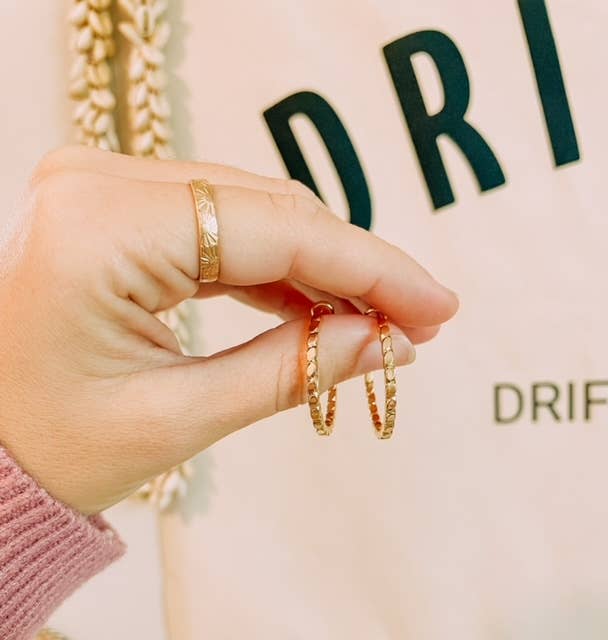 Øredobber - Gold Filled Hoop Earring