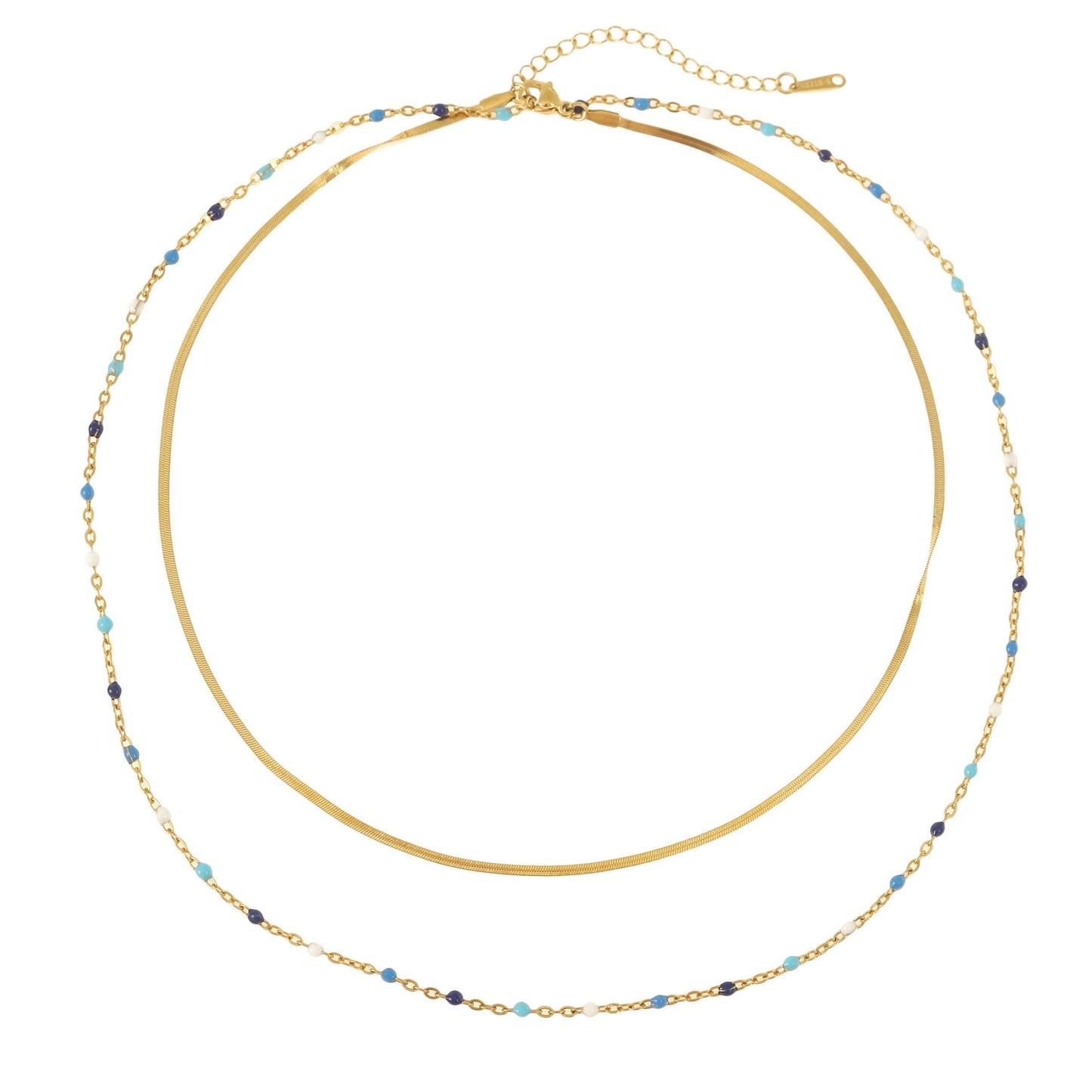 Made By Nami - Layered Necklace Colorful | Gold