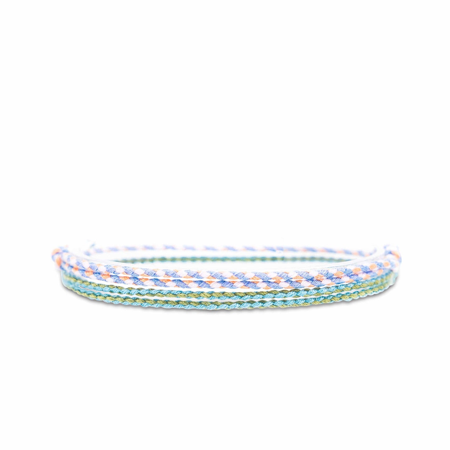 Made By Nami - 2-piece set SC anklets - Lavender & Green