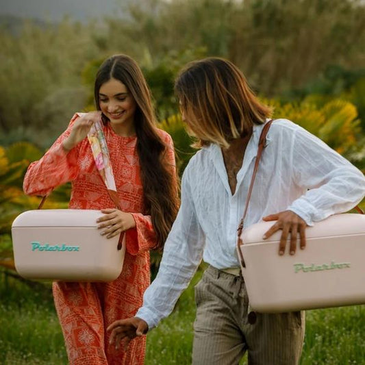 Polarbox - Retro Cooler / kjølebag 20 Liter, Lyserosa