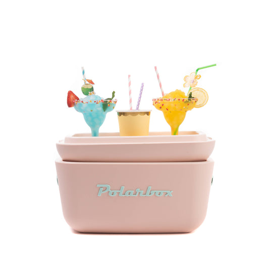 Polarbox - Retro Cooler / kjølebag 20 Liter, Lyserosa