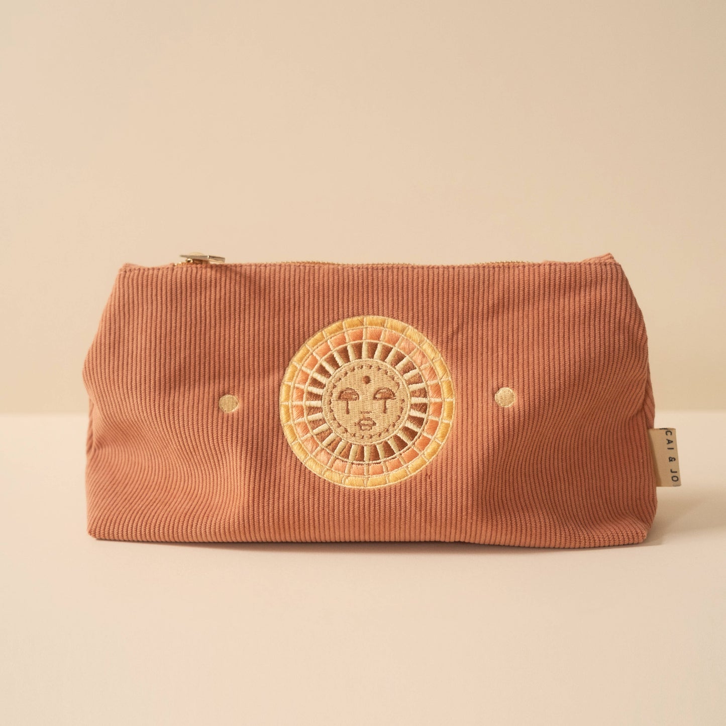 Cai & jo - Corduroy Pouch in Dusty Pink