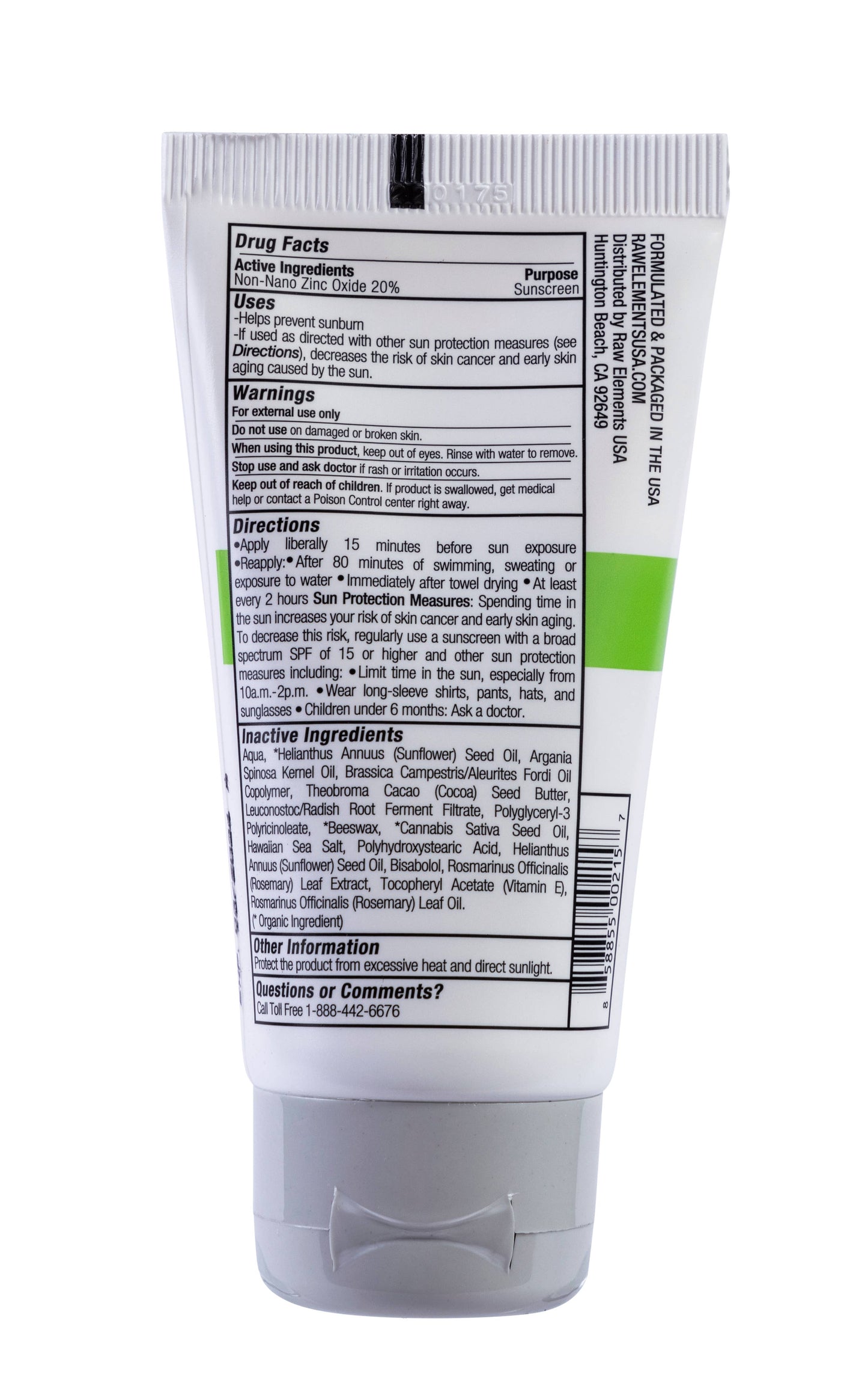 Raw Elements - RAW ELEMENTS DAILY LIFESTYLE BIO RESIN TUBE SPF 30