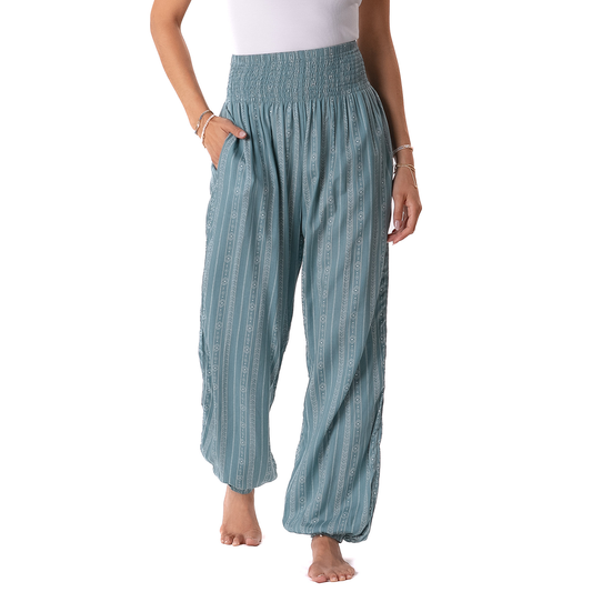 Harem bukse - Seafoam Tribal Stripe