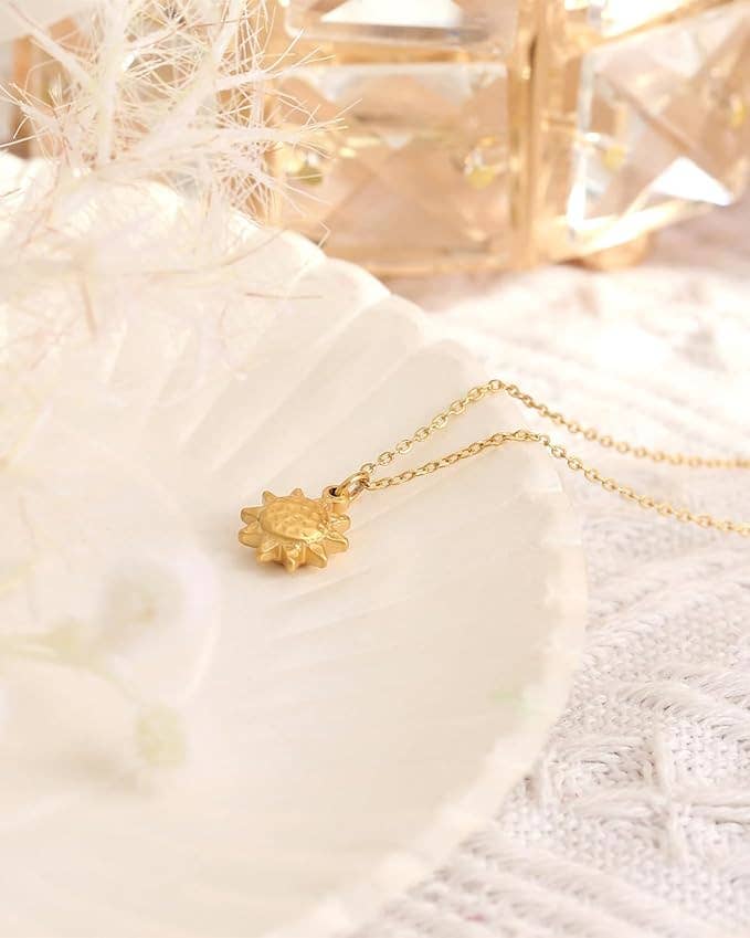 Made By Nami - Golden Sun Necklace for Women