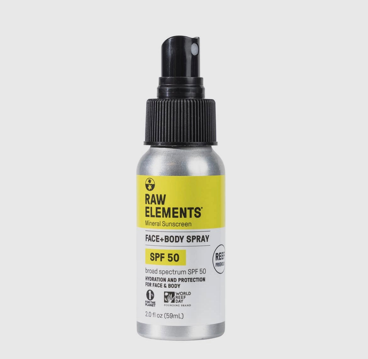 Raw Elements Face + Body SPF 50 Spray