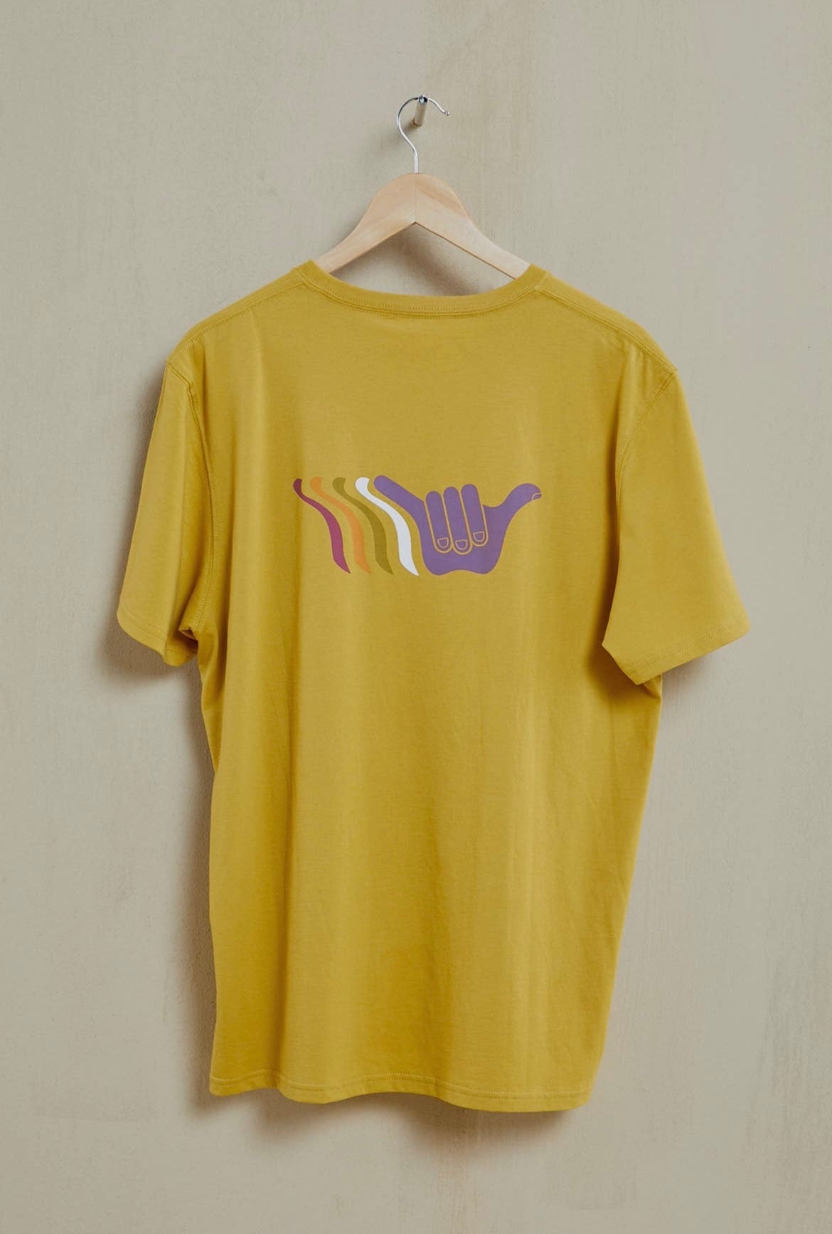 Hang Loose t-skjorte - Sennepsgul