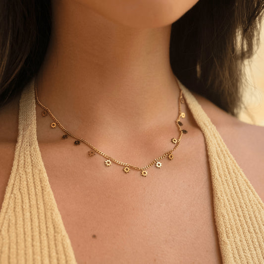 Made By Nami - Golden Necklace with Small Suns