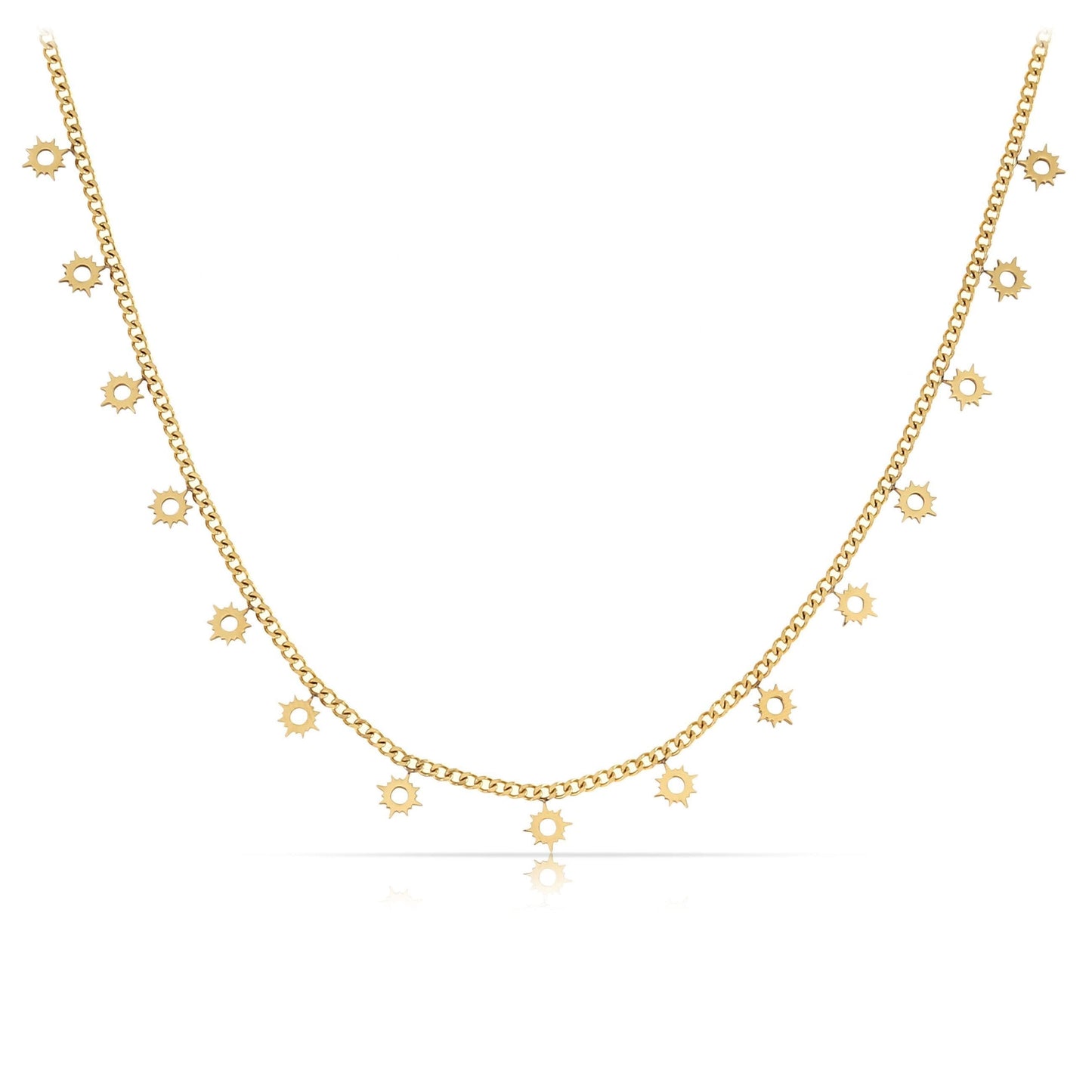 Made By Nami - Golden Necklace with Small Suns