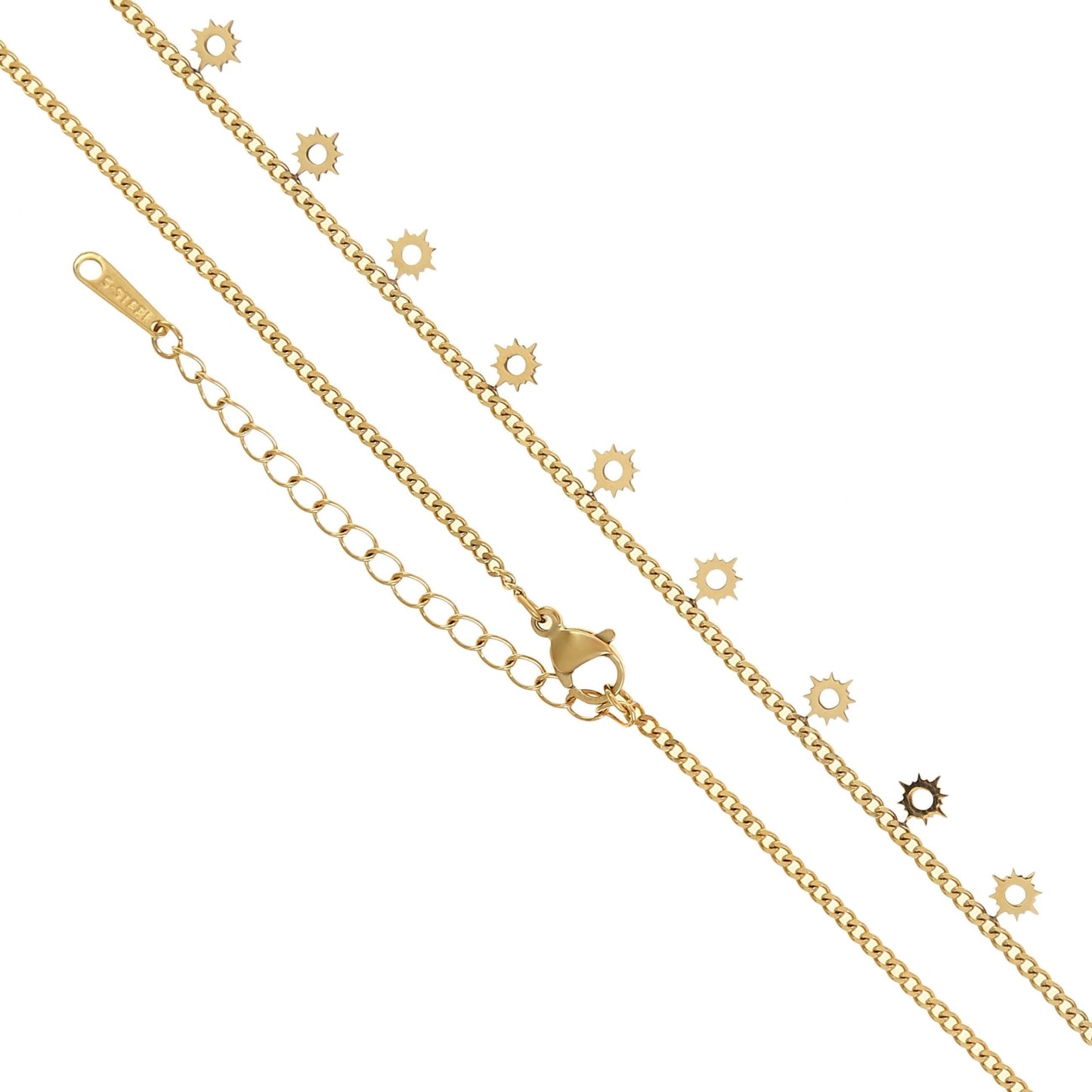 Made By Nami - Golden Necklace with Small Suns