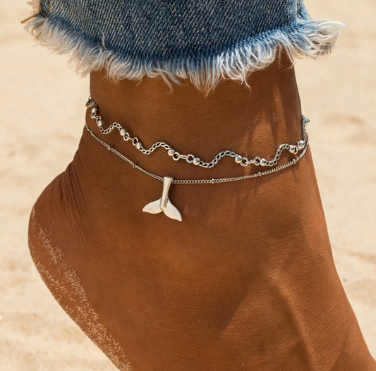 Fotlenke - Silver Whale Tail
